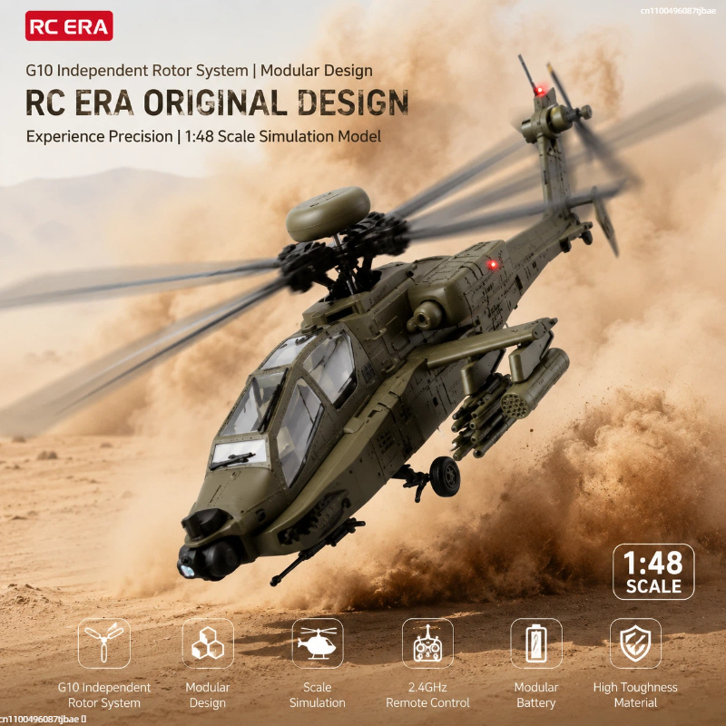 Rc Helicopter Single Rotor - Радиоуправляемый вертолет RC Era AH-64D Apache